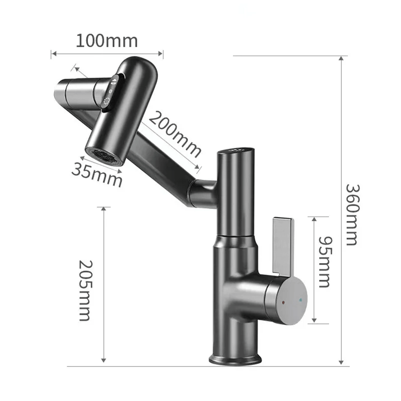 LUSTRAFLOW 360° faucet with LED temperature display | Stornfield