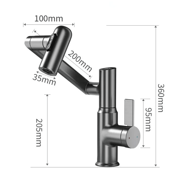 LUSTRAFLOW 360° faucet with LED temperature display | Stornfield