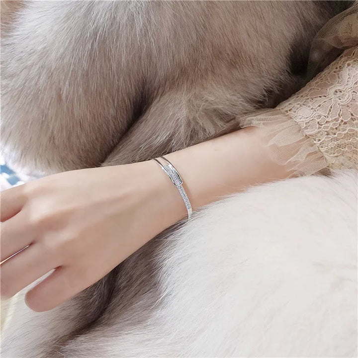 Stornfield | 925 Sterling Silver Open Zirconia Bracelet