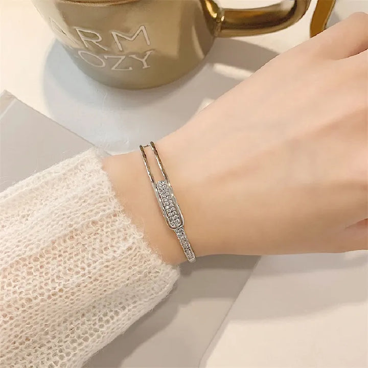 Stornfield | 925 Sterling Silver Open Zirconia Bracelet