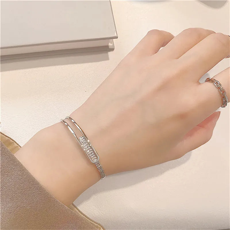 Stornfield | 925 Sterling Silver Open Zirconia Bracelet