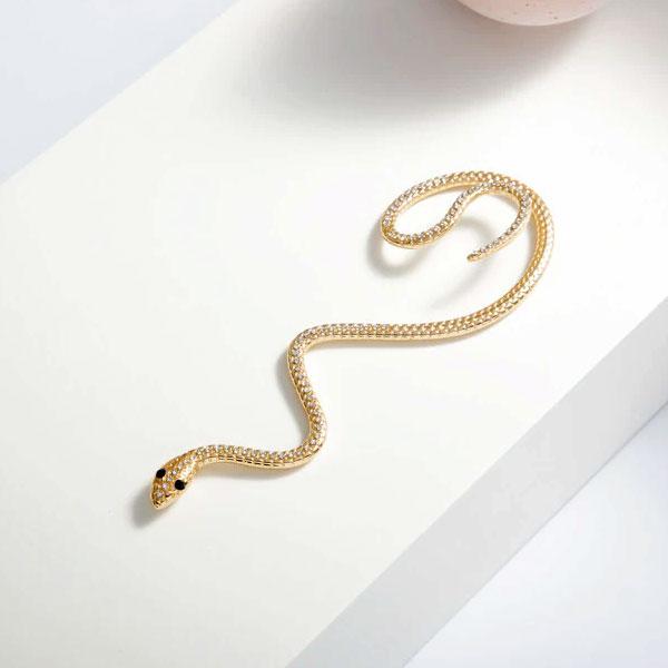 Medusa Hanging Snake Earring | Stornfield