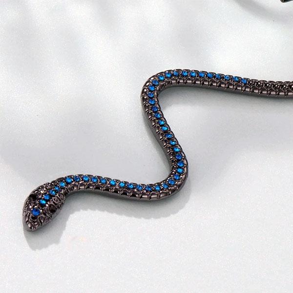 Medusa Hanging Snake Earring | Stornfield