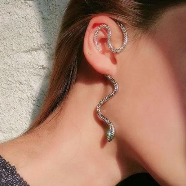 Medusa Hanging Snake Earring | Stornfield