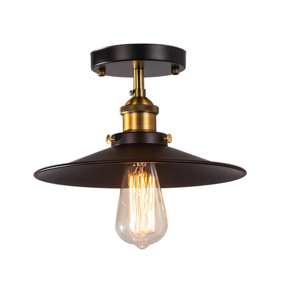 vintage ceiling lamp in industrial style – retro lighting for living room & hallway | Stornfield