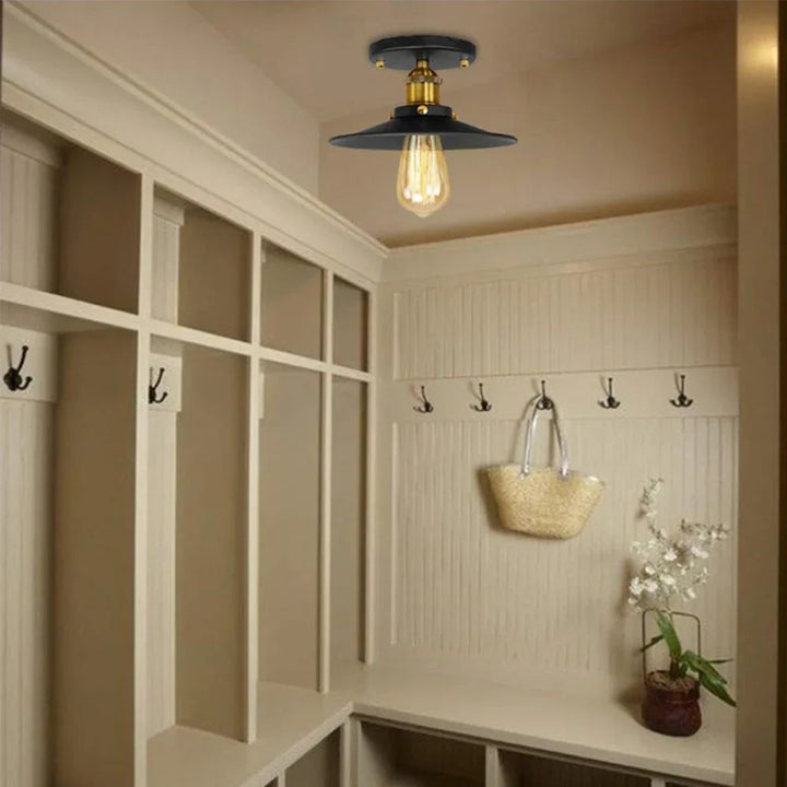 vintage ceiling lamp in industrial style – retro lighting for living room & hallway | Stornfield