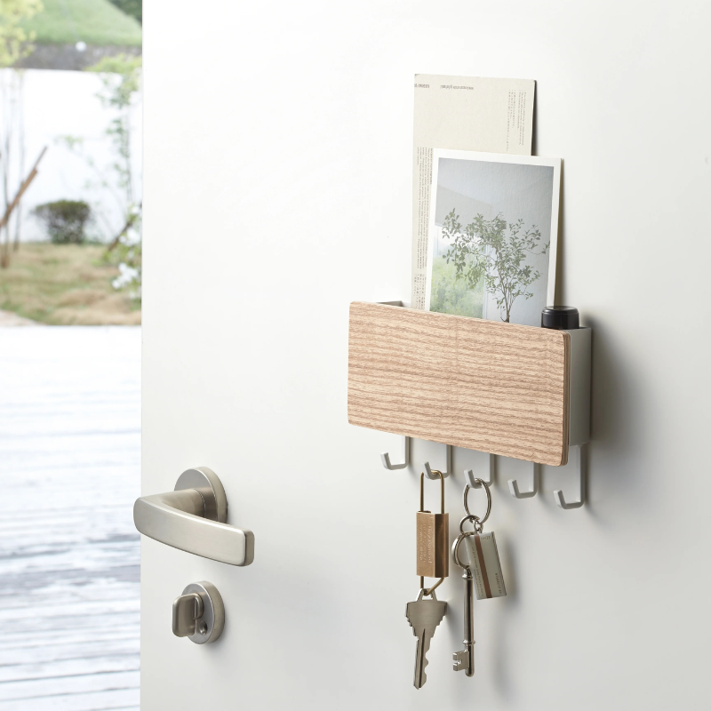 Stylish wall key holder made of wood – Space-saving storage solution | Stornfield