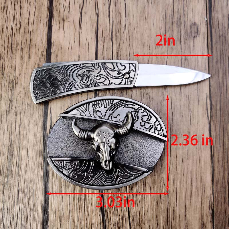 Stornfield | Metal Oval Cowboys Belt Buckle