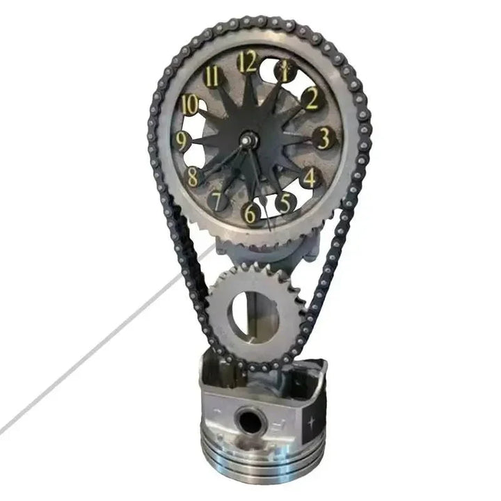 Stornfield | Watch Chain with Movement - Silent Rotating Table Clock