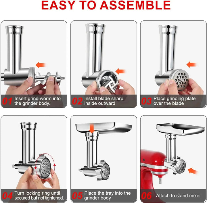 GRINDLIVA Meat Grinder Attachment for KitchenAid | Stornfield