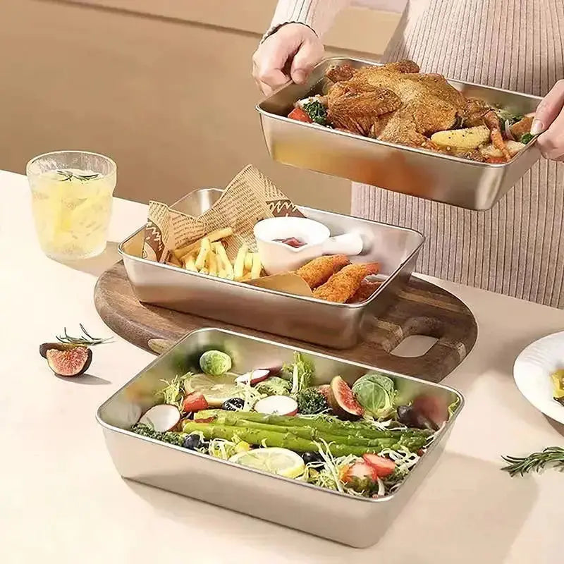 Stornfield | Microwave-safe stainless steel containers with lid