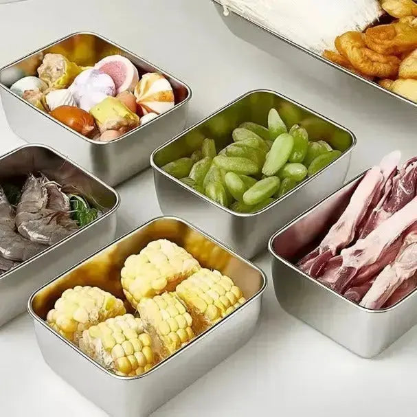 Stornfield | Microwave-safe stainless steel containers with lid