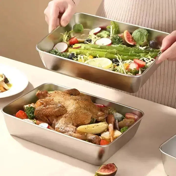 Stornfield | Microwave-safe stainless steel containers with lid