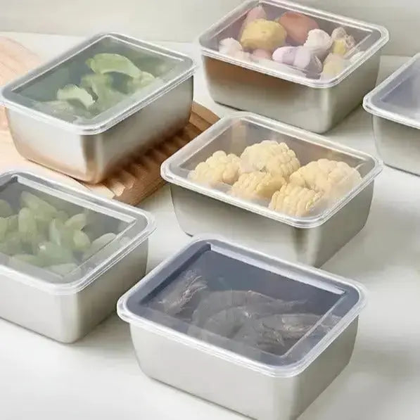 Stornfield | Microwave-safe stainless steel containers with lid