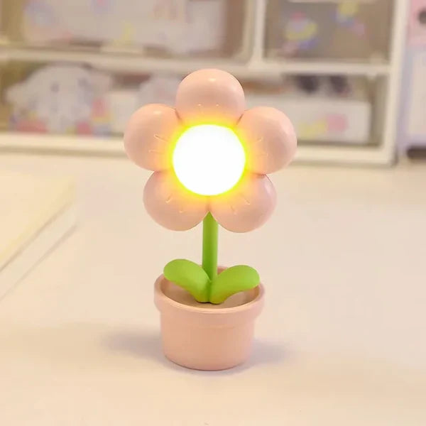 Small Flower Soothing Table Lamp - BlossomGlow | Stornfield