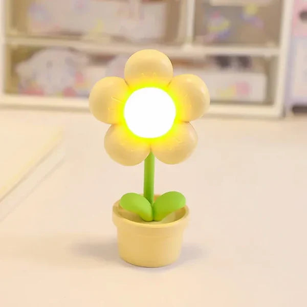 Small Flower Soothing Table Lamp - BlossomGlow | Stornfield