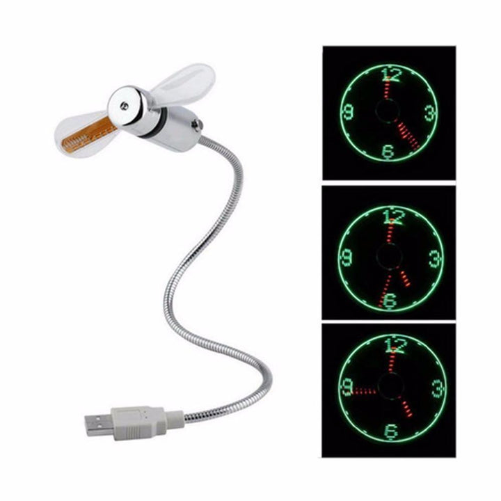 Mini USB Clock Fan | Stornfield