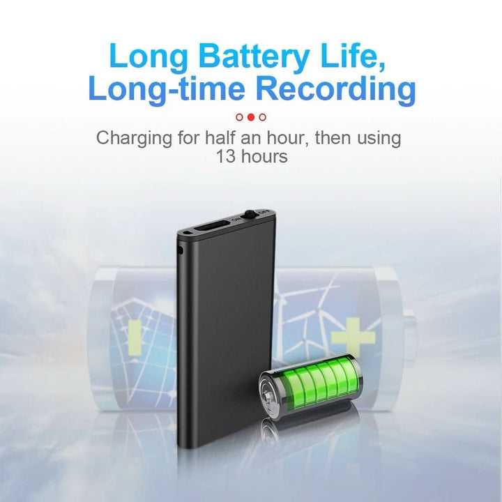 Stornfield | Ultra-light Dictation Device with Voice Activation & 32 GB Storage