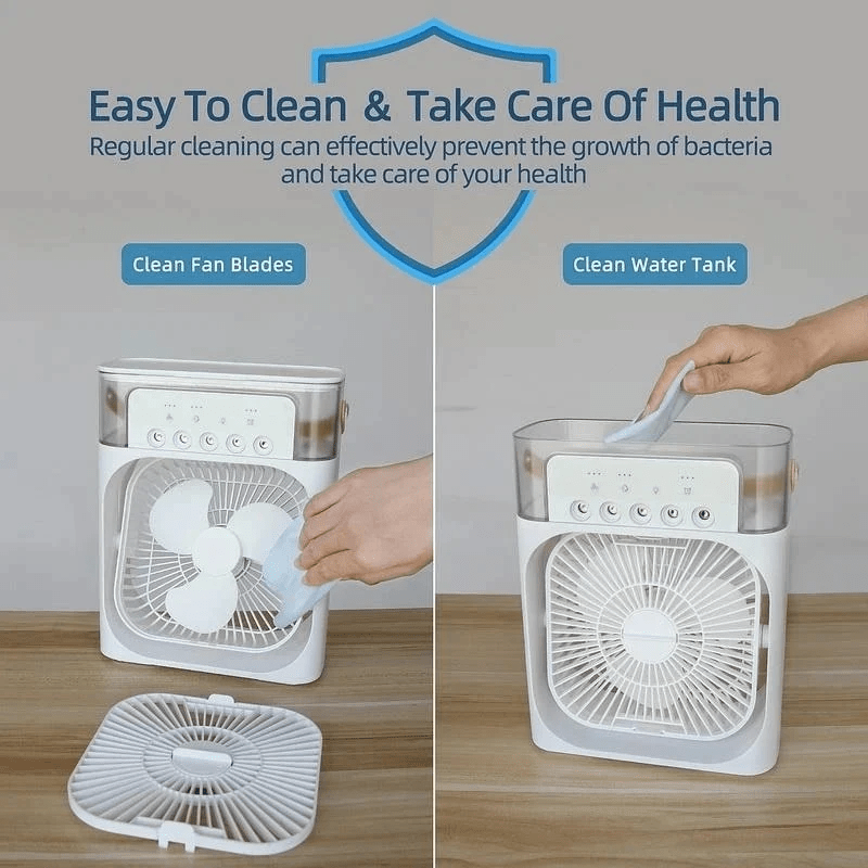 Mini Ice Nebula Fan 2-in-1 Portable | Stornfield