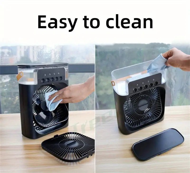 Mini Ice Nebula Fan 2-in-1 Portable | Stornfield