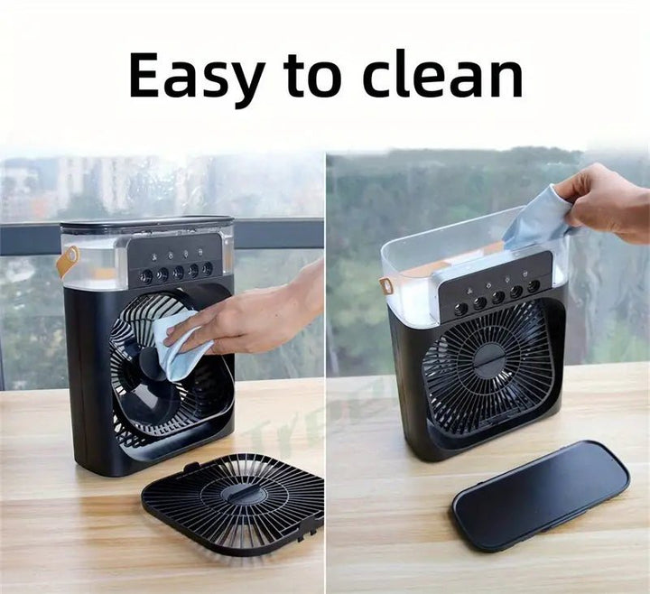 Mini Ice Nebula Fan 2-in-1 Portable | Stornfield