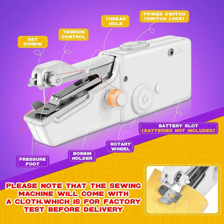 Stitchmatic Mini Sewing Machine – Portable Electric Sewing Machine for Home and On the Go | Stornfield