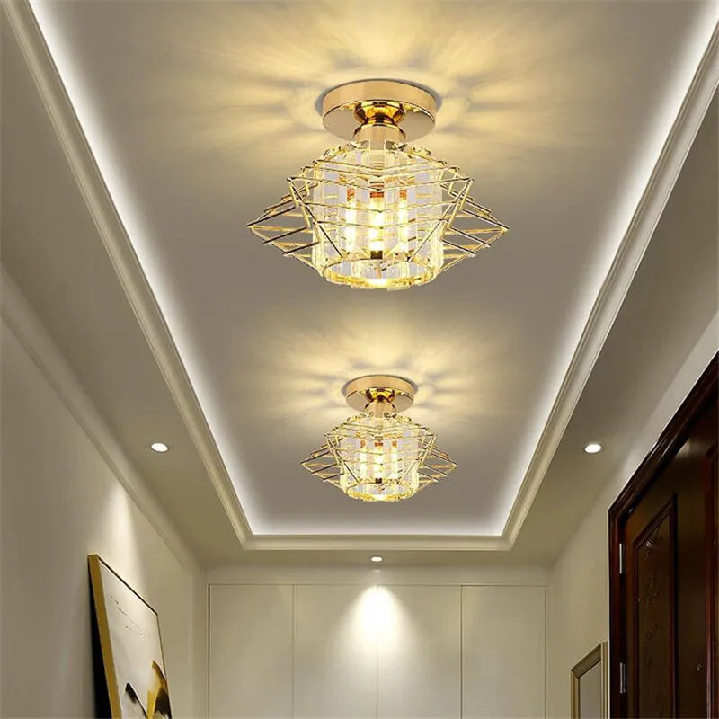 Modern Crystal Ceiling Light – Elegant Nordic Ceiling Lamp for Living Room and Hallway | Stornfield