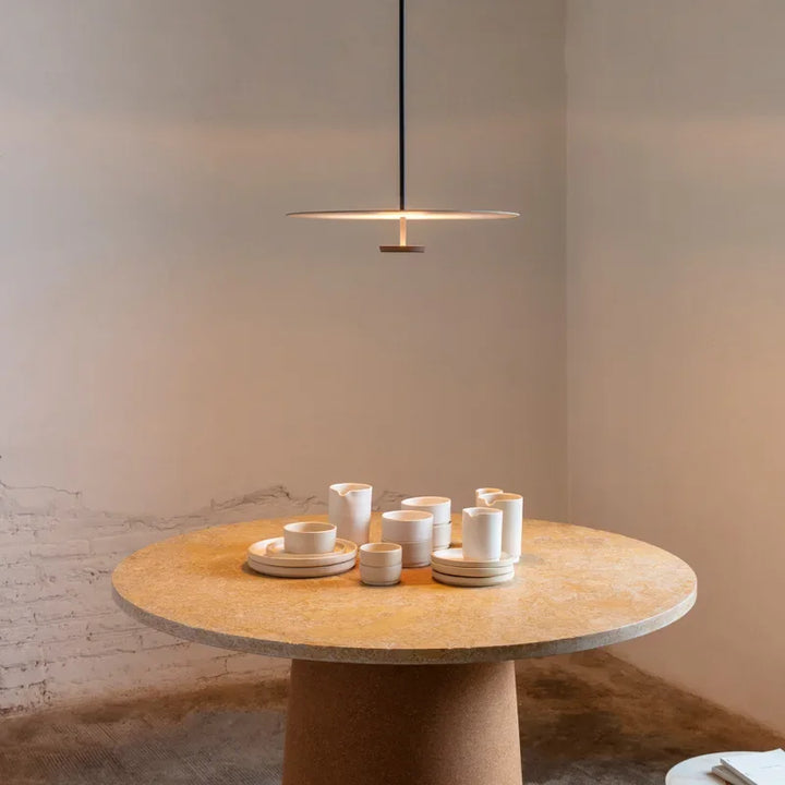 Modern ElegantArc LED Ring Pendant Lamp - Minimalist Design for Living Room & Dining Room | Stornfield