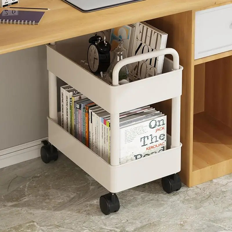 Mobile Bookshelf Cart with Wheels | Book Storage and Organizer - Dalton | Stornfield