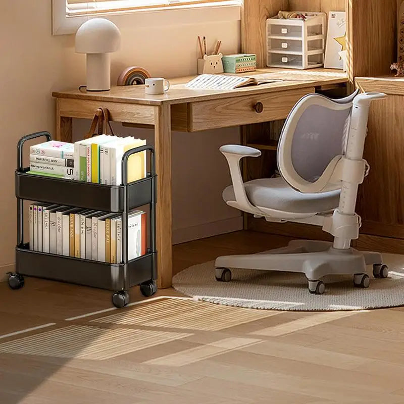Mobile Bookshelf Cart with Wheels | Book Storage and Organizer - Dalton | Stornfield