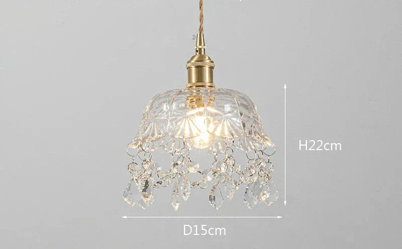 Modern Glass Pendant Lamp – Crystal Clear Design for Living Room & Dining Room | Stornfield