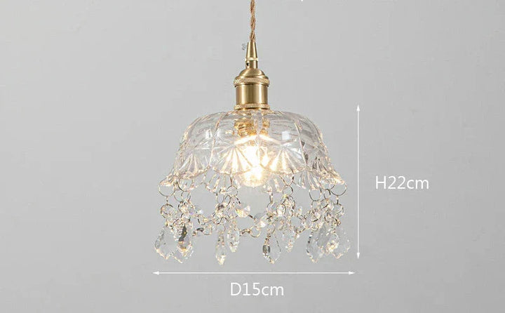 Modern Glass Pendant Lamp – Crystal Clear Design for Living Room & Dining Room | Stornfield