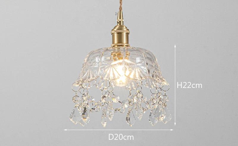 Modern Glass Pendant Lamp – Crystal Clear Design for Living Room & Dining Room | Stornfield