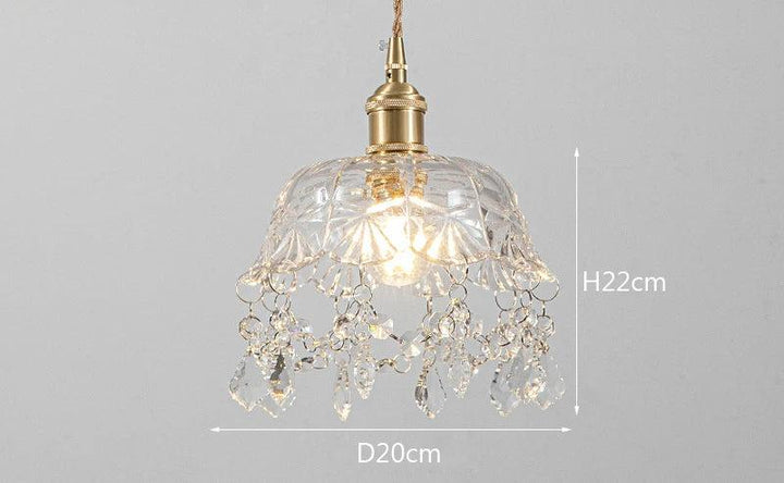 Modern Glass Pendant Lamp – Crystal Clear Design for Living Room & Dining Room | Stornfield