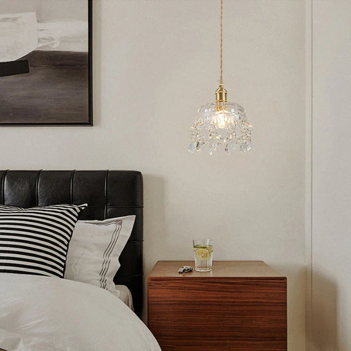 Modern Glass Pendant Lamp – Crystal Clear Design for Living Room & Dining Room | Stornfield
