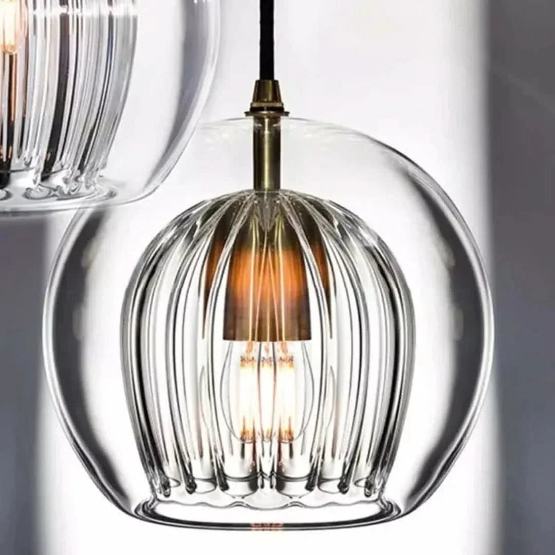 Stornfield | TimberGlow - Modern Glass Pendant Light