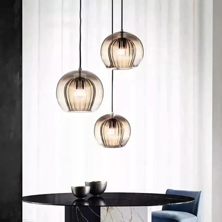 Stornfield | TimberGlow - Modern Glass Pendant Light