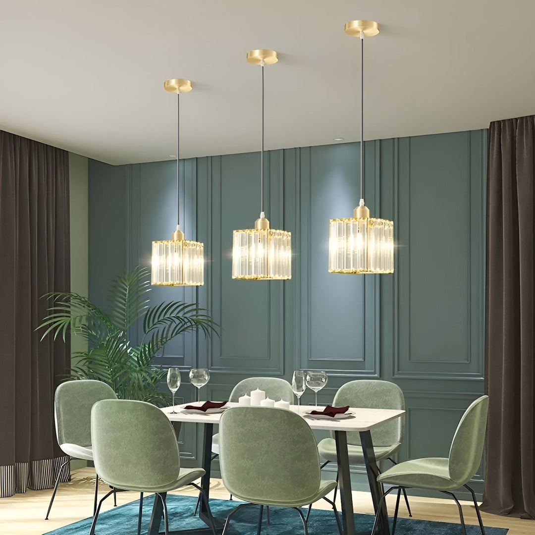 BrilliantGlow Light - Elegant K9 Crystal Pendant Light | Stornfield