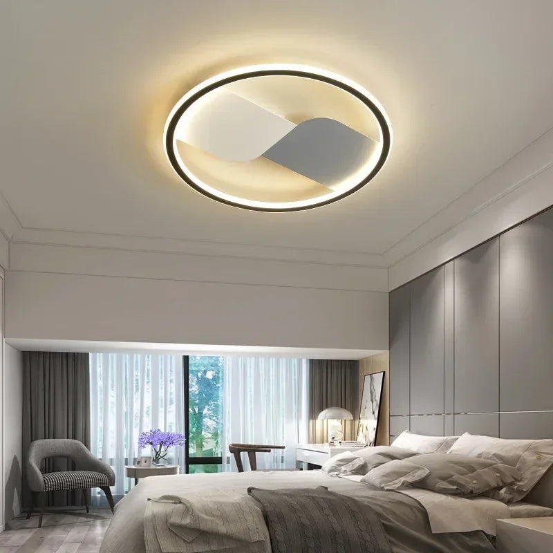 Modern LED ceiling light with round design – Dimmable for bedroom and living room | Stornfield