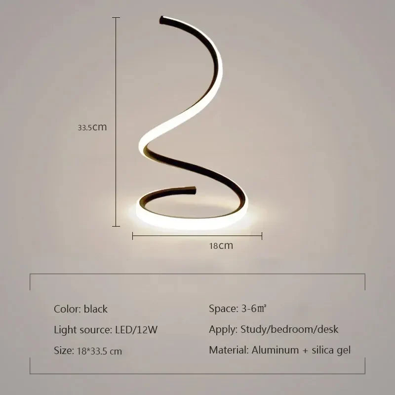 Stornfield | GlowStream - Modern LED Table Lamp