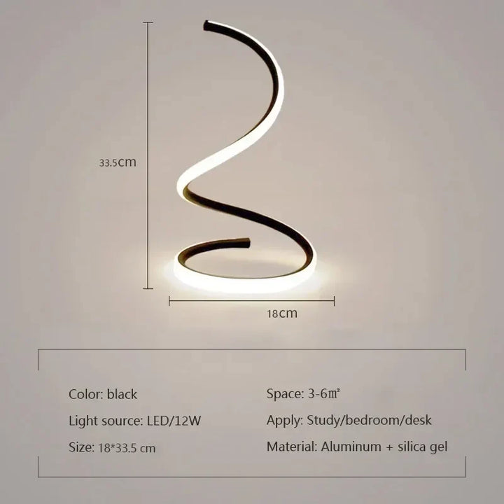 Stornfield | GlowStream - Modern LED Table Lamp