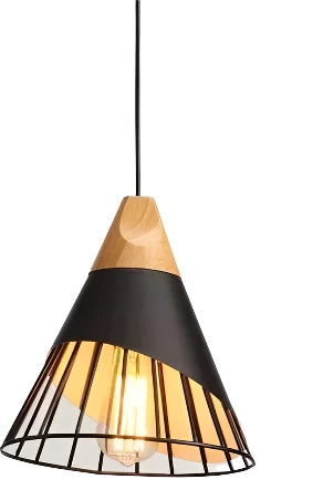 Modern Pendant Lights – Stylish Hanging Light made of Wood and Metal for Dining Room and Kitchen | Stornfield