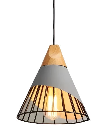 Modern Pendant Lights – Stylish Hanging Light made of Wood and Metal for Dining Room and Kitchen | Stornfield