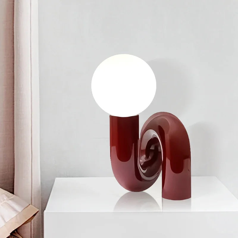 GlassSphere - Modern glass ball lamp | LED TaStornfielde Lamp for a Contemporary Atmosphere | Stornfield