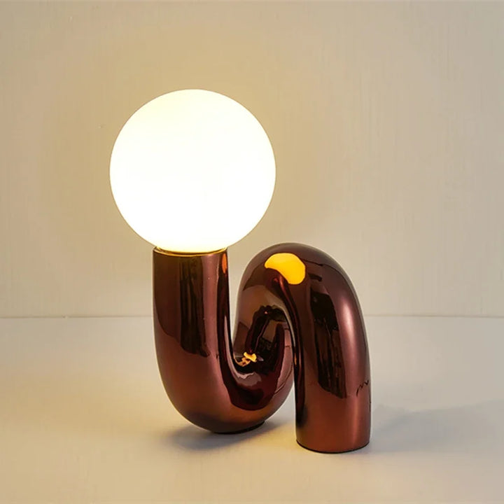 GlassSphere - Modern glass ball lamp | LED TaStornfielde Lamp for a Contemporary Atmosphere | Stornfield