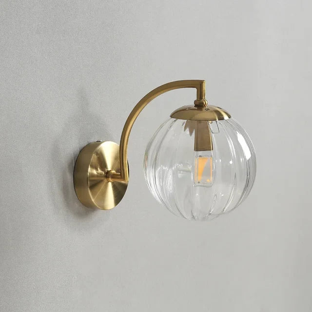 Luxury Modern Glass Wall Lamp - CrystalGlow | Stornfield