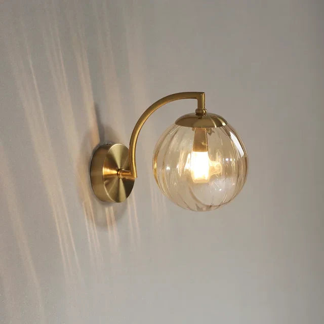 Luxury Modern Glass Wall Lamp - CrystalGlow | Stornfield