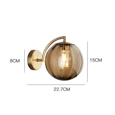 Luxury Modern Glass Wall Lamp - CrystalGlow | Stornfield