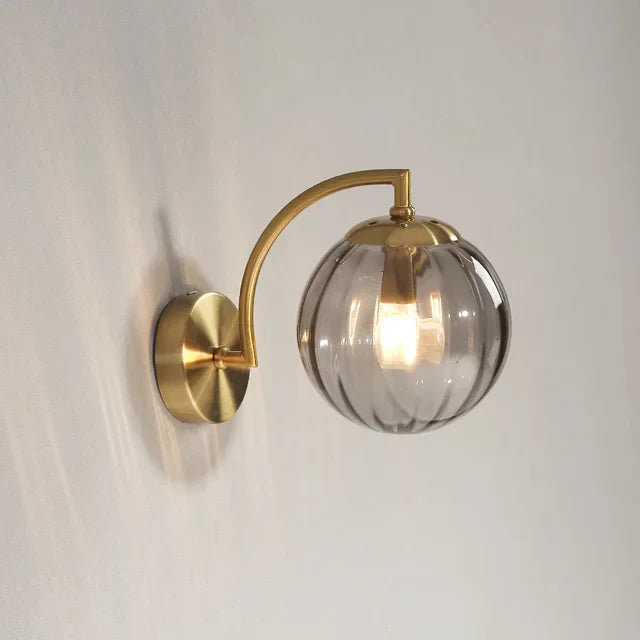 Luxury Modern Glass Wall Lamp - CrystalGlow | Stornfield