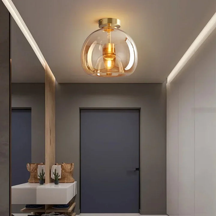 PureLicht - Minimalistic Glass Ceiling Lamp for Bedroom and Living Room | Stornfield